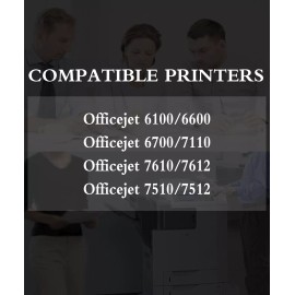 for HP 3PK 932XL 932 Black Toner Cartridge for Officejet 6600 6700 7110 Printer