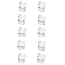 cyclingcolors 10x Shelf Support Glass Shelf Support 4 mm 5 mm 6 mm White Bracket Shelf Support Shelf Pins (4.5 mm)