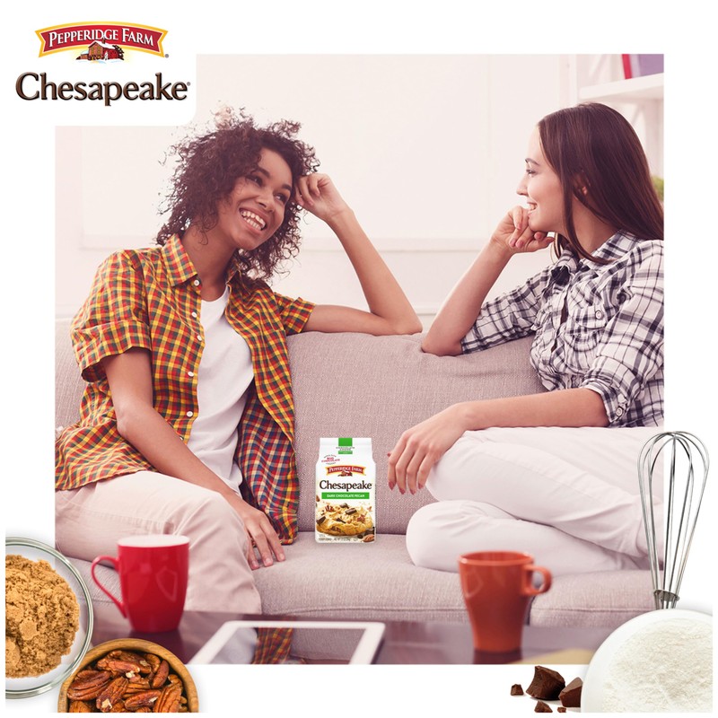 Pepperidge Farm Chesapeake Crispy Dark Chocolate Pecan Cookies, 7.2 OZ