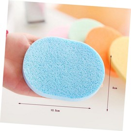 Healeved 50pcs Bamboo Charcoal Facial Cleaning Sponge for Gentle Skin Cleansing and Exfoliating Natural Ingredients Safe for All Skin Types Deep Cleansing and Moisturizing Random Color