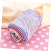 jojofuny 1 Roll Rainbow Colorful Knitting Woolen Yarn Ply Soft