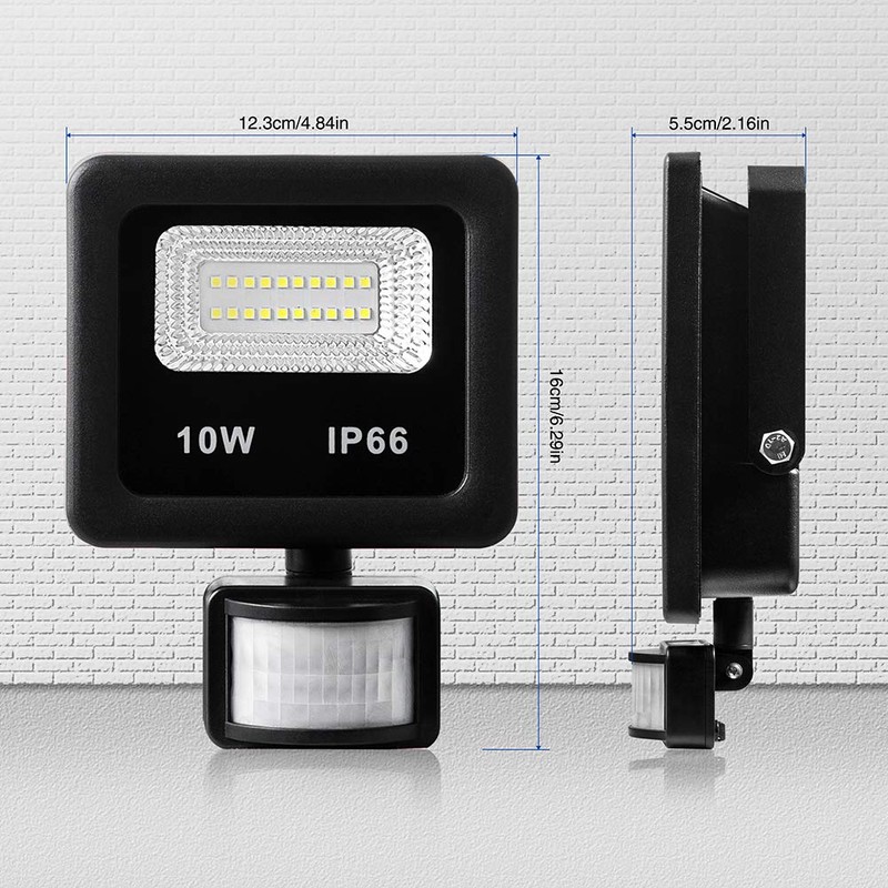 Motion Sensor Flood Light Outdoor,10W Security Light, IP66 Waterproof Outdoor