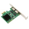 PCI E NIC Network Card 2 Way RJ45 Port for