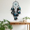 SOYUZU Large Dream Catcher Wall Decor Blue and Black Dream