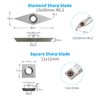 DEEFIINE Tungsten Carbide Cutters Inserts Set for Wood Lathe Turning