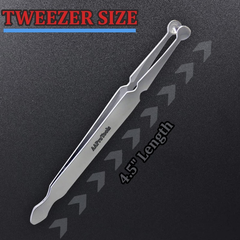 AAProTools Bead Ball Holding Tweezers 4 1/2 Piercing Tool