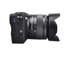 Replacement 49 mm lens hood EW-53 for camera lenses, compatible with Canon EOS R100 R50 M50 Mark II M5 M6, RF-S 18-45 mm f/4.5-6.3 is STM, EF-M 15-45 mm f/3.5-6.3 is STM