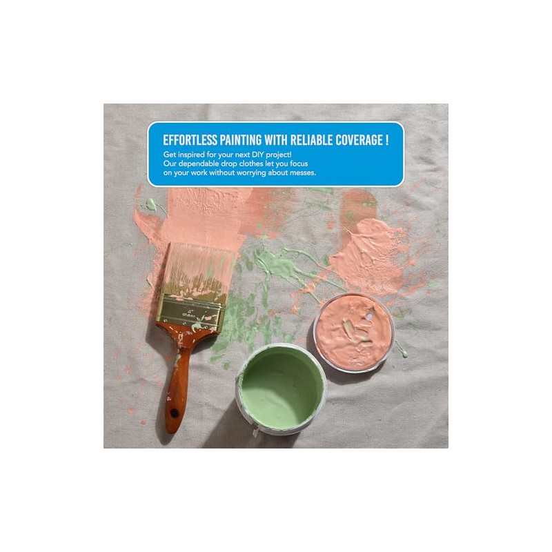 Canvas Drop Cloth - Durable Protection for Painting and Home