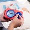 Fisura - Retro Kitchen Timer Red. Analogue Kitchen Timer for