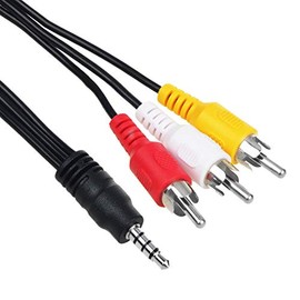 Accessory USA 5ft AV A/V Audio Video TV Cable Cord Lead Compatible with Canon DV MiniDV HD Camcorder STV-250/N