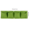 4Pcs 4 Pocket Plant Grow Bag Wall Mounted Reusable Degradable