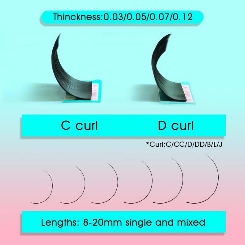 VAVALASH Cashmere Easy Fan Lashes 0.03 0.05 0.07 C/CC/D/DD Volume