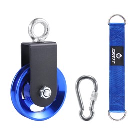 SERTT [1 Pack] Cable Pulley Wheel for Home Gym Pulley System, Upgraded 90mm Aluminium Alloy Gym Pulley for Maximum 660LBS Load