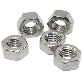 M2.5 Pack of 100 V2A Hexagon Nuts DIN 934 / DIN EN-ISO 4032 Stainless Steel A2-70