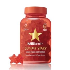 HAIRtamin Vegan Gummy Stars Hair Vitamins | Non-GMO | All Natural Biotin Hair