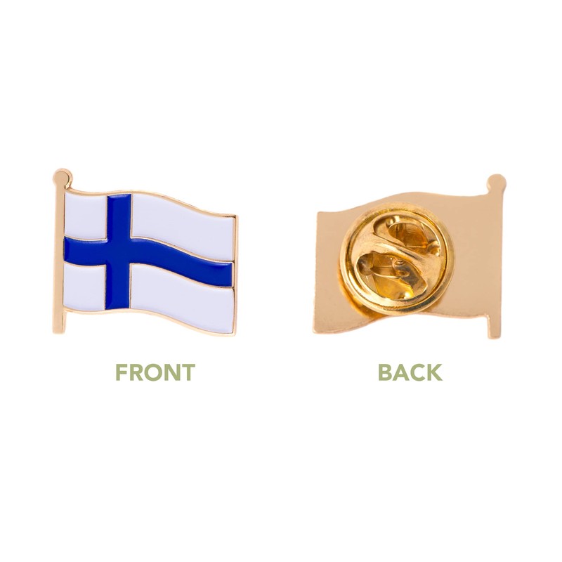Finland Country Flag Lapel Pin Enamel Made of Metal Souvenir