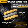 JTWEB 15PCS Titanium Oscillating Saw Blades, Multitool Blades Oscillating Tool