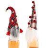Mud Pie RED GNOME WINE BOTTLE COVER, 9 1/2"