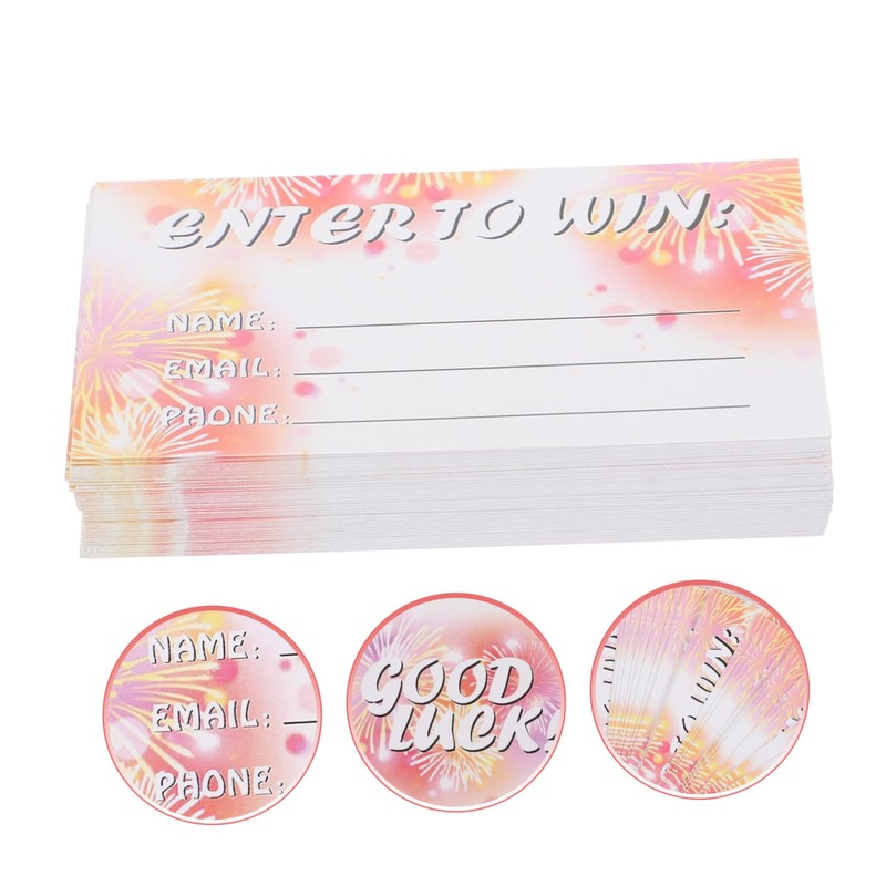 jojofuny 100 Sheets Blank Raffle Tickets Multi Use Entry Form