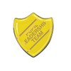 Pupil Leadership Team Yellow School Shield Badge
