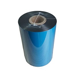 4.33'' x 1476' Premium Resin Enhanced Wax Ribbon, 110mm x 450m Black Thermal Transfer Ribbon, Barcode Thermal Label Printer Ribbon, CSO-Ink Outside, 1