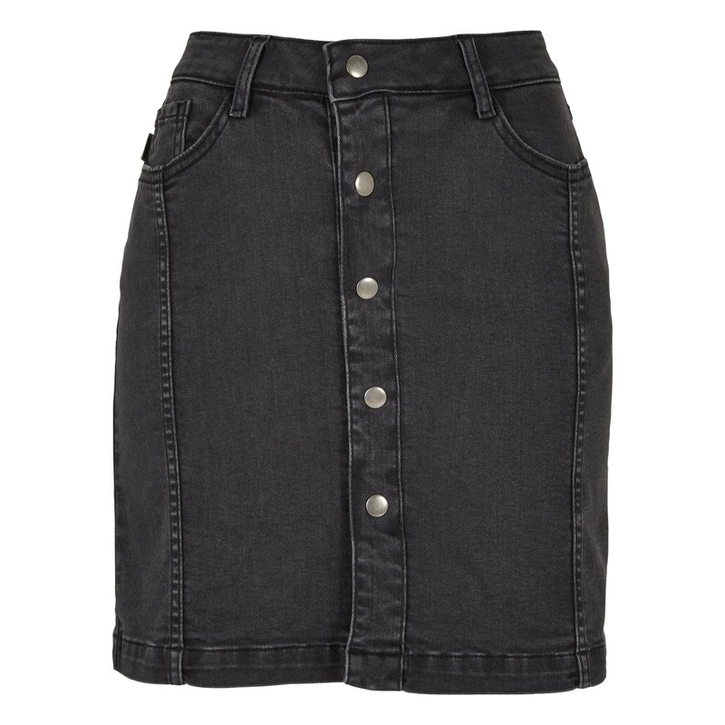 Urban Classics Women's Skirt, Black Washed