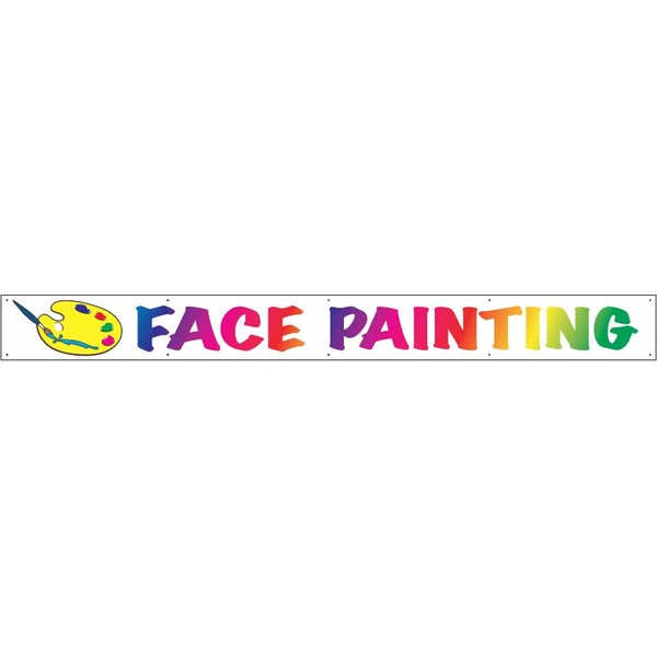 Generic 4 Less Co 1x10 Feet FACE Painting Vinyl Banner