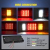 Nilight 2PCS Trailer Tail Light Kit 40 LED Running Brake