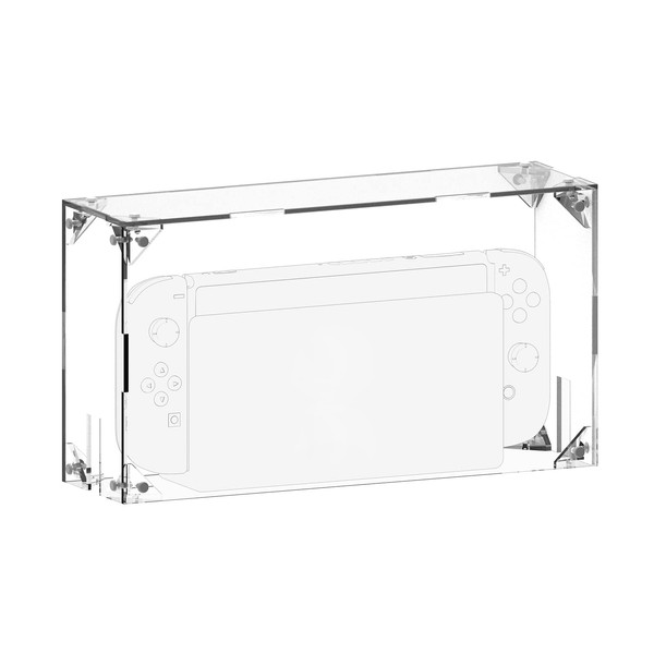 GEEKRIA Acrylic Dust Cover, Transparent Dust Cover, Compatible with Switch/Switch
