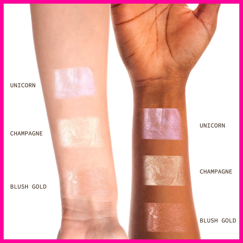 Ruby Kisses Radiant Drops, Shimmer Liquid Highlighter Makeup, Smooth Illuminator
