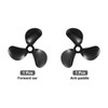 sourcing map RC Boat Propeller, 3 Blades Propellers 4mm Hole