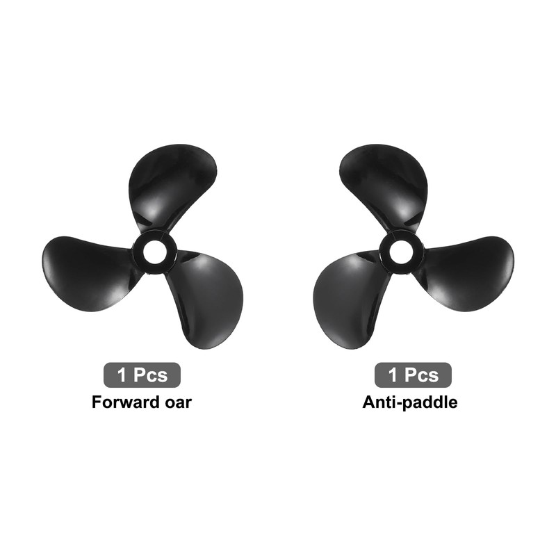 sourcing map RC Boat Propeller, 3 Blades Propellers 4mm Hole
