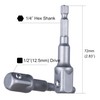 YoiYee 1/2" Drive Deep Impact Socket with 17mm 6-Point Design
