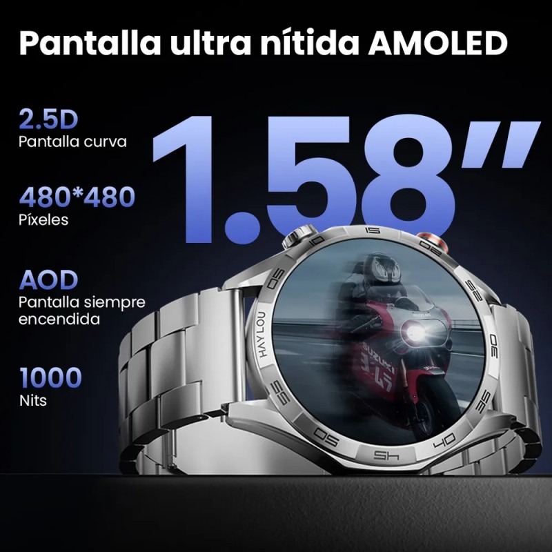 Reloj Inteligente Haylou Solar 5 Bt5.3 Reloj Con Doble Banda