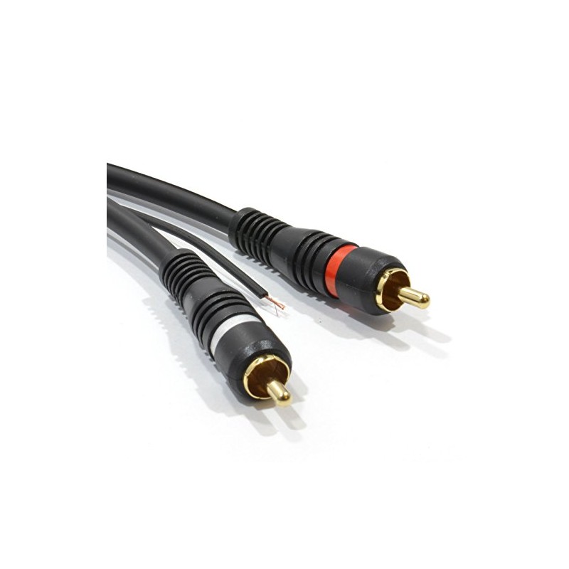 2 x RCA Shielded RCA Audio Cable Oxygen Free Copper
