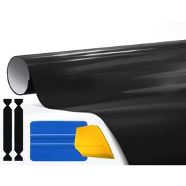 3M 1080 Gloss Black Air-Release Vinyl Wrap Roll with Toolkit (1ft x 5ft)