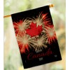 Ornament Collection Firework Canada Day Burlap House Flag Pack Provinces