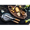 Forged Olive Meat Fork 32 cm in Wooden Box