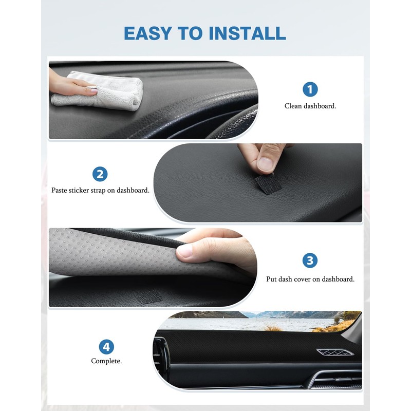 FIILINES Dash Cover for Kia K5 2021-2024 (Without HUD) Dashboard
