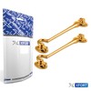 XFORT Polished Brass Cabin Hook Gate Latch Door Latch Door