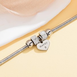 Yonhon Birthday Bracelet for 9 Year old, 9th/9yr Year Old Birthday Bracelets for Daughter Granddaughter Niece