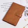Wonderpool A6 Leather Notebook Refillable 6 Ring Binder Diary Portfolio