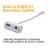 Uvital RJ45 to BT&RJ11 Secondary Splitter Telephone Adapter Converter Connector