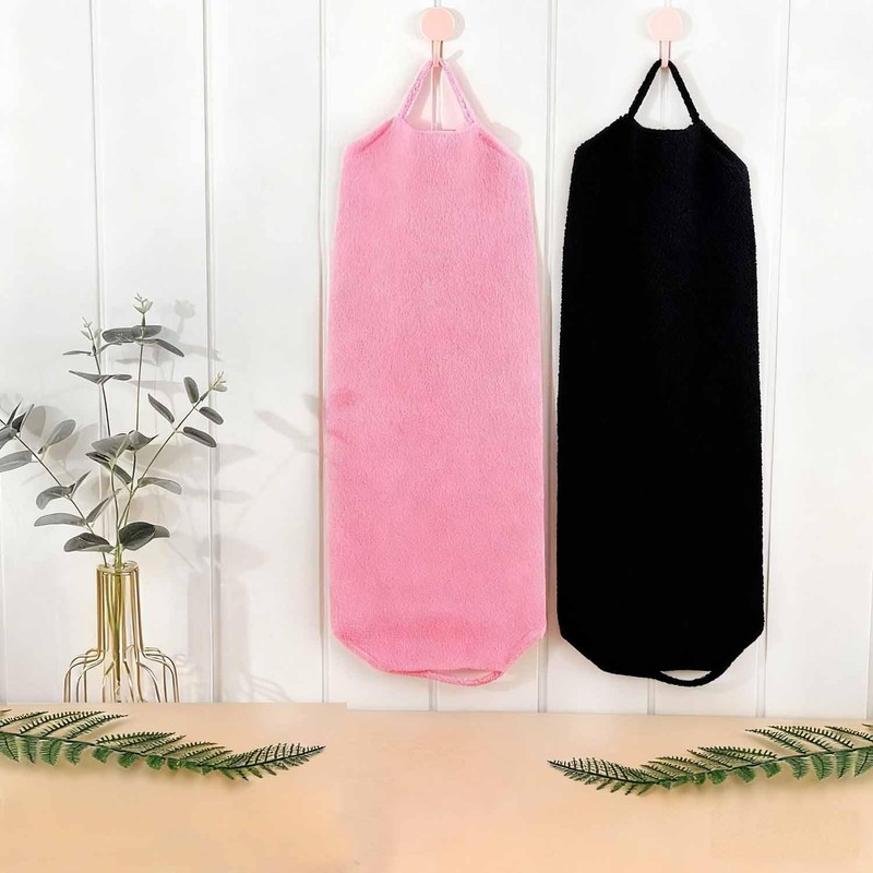 Lyyxjsltd Scrubbing Towel, Back Wash, Pack of 2, Stretchable, Handle
