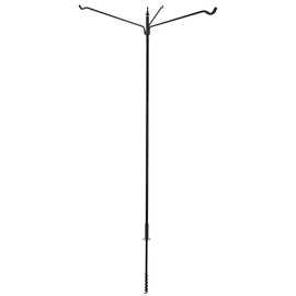 Erva Tool Heavy Duty 80" 3 Arm Bird Feeder Pole Set w/Twist in Ground Socket