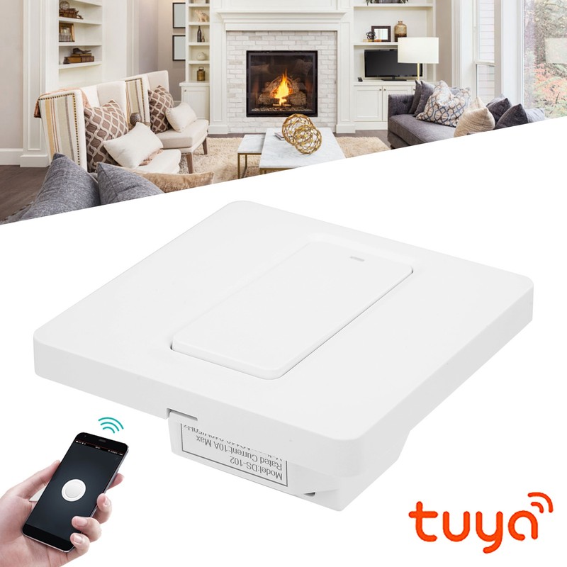 Wall Push Button Smart Light Switch Zero Fire 1 Gang