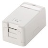 Equip Surface-Mounted Housing for 1 Keystone Jack with Cover White