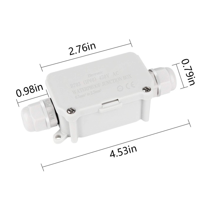COOLWEST Waterproof Junction Box Outdoor - White