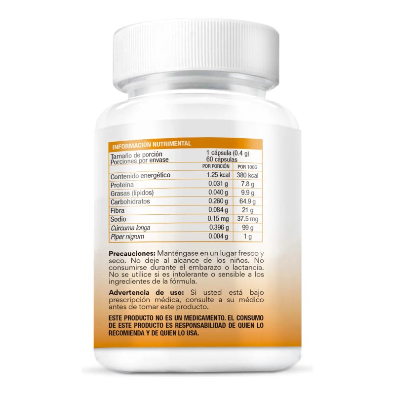 Bio B 60 Cápsulas Cúrcuma