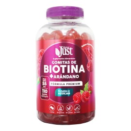 Biotina Gomas Olnatura Arándano Frutos Rojos 110 pzas Salud Cabello
